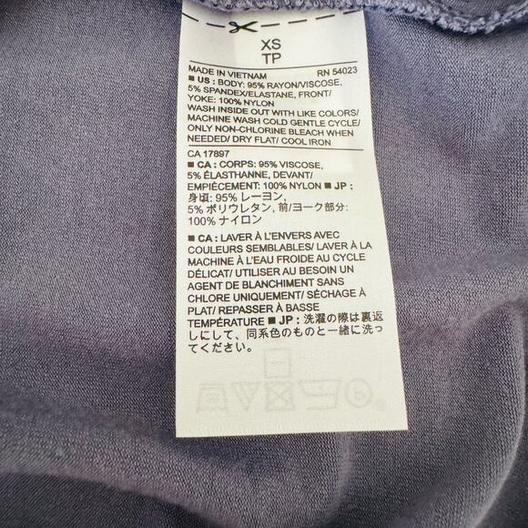 Banana Republic Womens Lace Smokey Blue Gray Sleeveless Tank Top Size XS - Picture 11 of 11